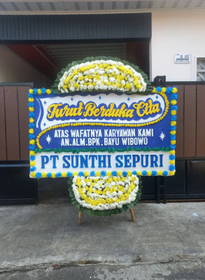 Papan Bunga Duka di Bonebone